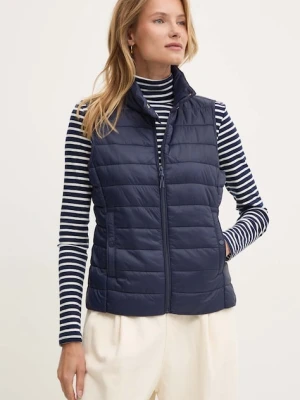 United Colors of Benetton bezrękawnik damski kolor granatowy przejściowy