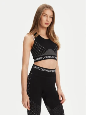 United Colors Of Benetton Biustonosz sportowy 3SW63H00I Czarny