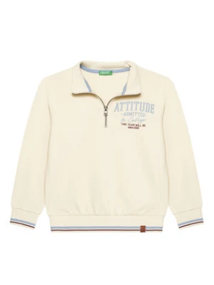 United Colors Of Benetton Bluza 32N4C10PS Beżowy Regular Fit