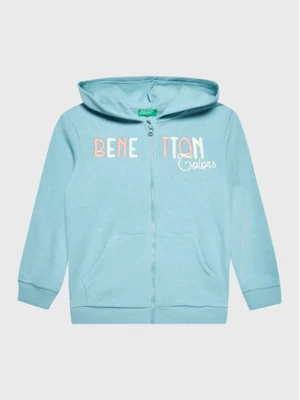 United Colors Of Benetton Bluza 35TMG501H Błękitny Regular Fit