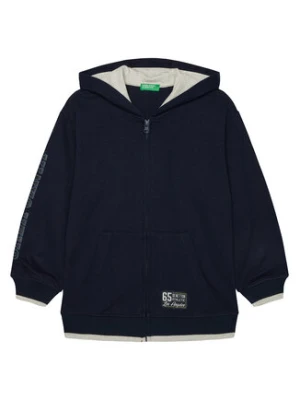 United Colors Of Benetton Bluza 3BC1C504U Granatowy Relaxed Fit