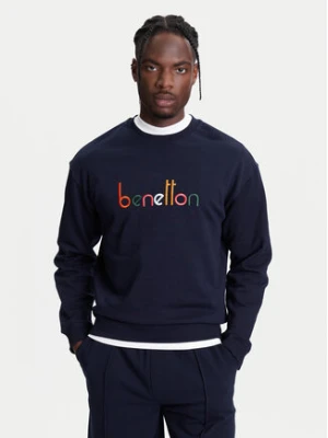 United Colors Of Benetton Bluza 3FWYU109S Granatowy Regular Fit