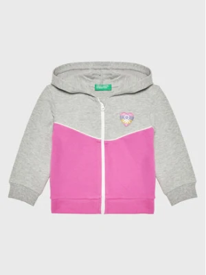 United Colors Of Benetton Bluza 3GNSG501M Szary Regular Fit