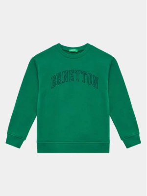 United Colors Of Benetton Bluza 3J68C10D4 Zielony Regular Fit