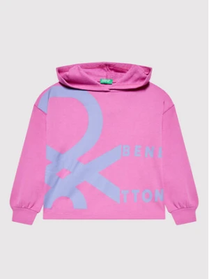 United Colors Of Benetton Bluza 3J68C200U Różowy Boxy Fit