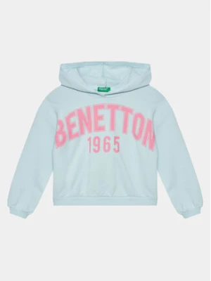 United Colors Of Benetton Bluza 3J68C203I Błękitny Relaxed Fit