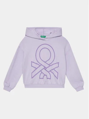 United Colors Of Benetton Bluza 3J68C203I Fioletowy Relaxed Fit