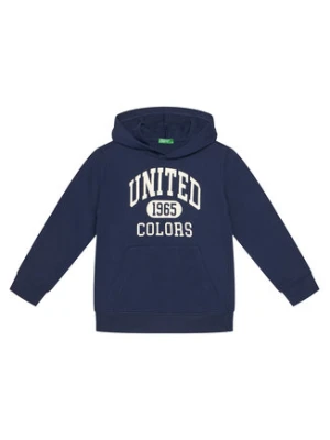United Colors Of Benetton Bluza 3J68C203N Granatowy Regular Fit