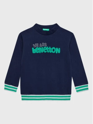 United Colors Of Benetton Bluza 3J68G104C Granatowy Regular Fit