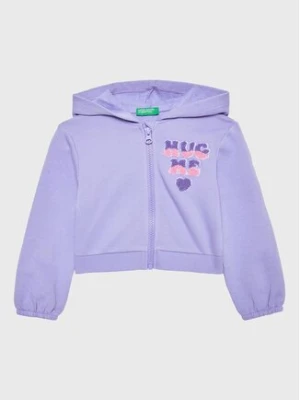 United Colors Of Benetton Bluza 3J68G501U Fioletowy Regular Fit