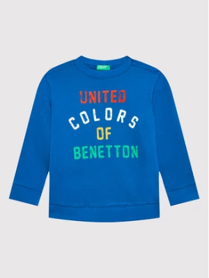 United Colors Of Benetton Bluza 3J70G104B Niebieski Regular Fit