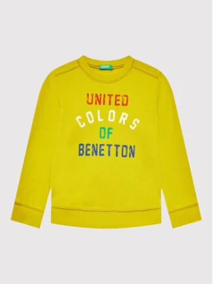 United Colors Of Benetton Bluza 3J70G104B Żółty Regular Fit