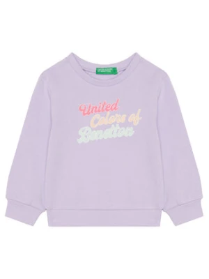 United Colors Of Benetton Bluza 3J70G10HX Fioletowy Regular Fit