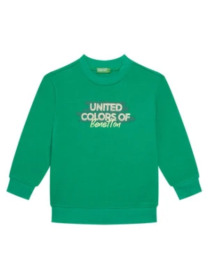 United Colors Of Benetton Bluza 3J70G10JY Zielony Regular Fit