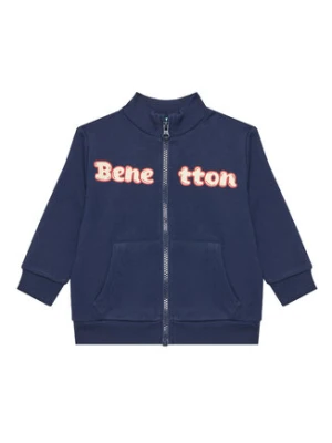 United Colors Of Benetton Bluza 3J70G503M Granatowy Regular Fit