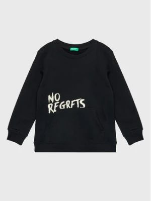 United Colors Of Benetton Bluza 3JLXC107O Czarny Regular Fit