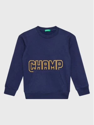 United Colors Of Benetton Bluza 3JLXC107O Granatowy Regular Fit