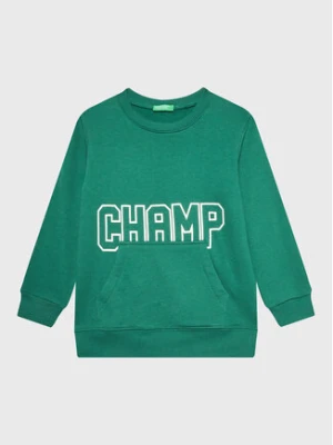 United Colors Of Benetton Bluza 3JLXC107O Zielony Regular Fit