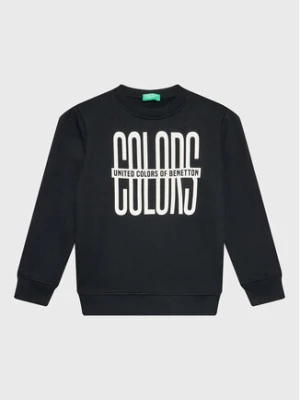 United Colors Of Benetton Bluza 3JLXC107Q Czarny Regular Fit