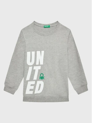 United Colors Of Benetton Bluza 3JLXC107Q Szary Regular Fit