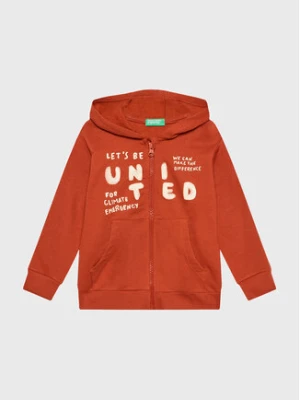 United Colors Of Benetton Bluza 3JLXG501E Czerwony Regular Fit