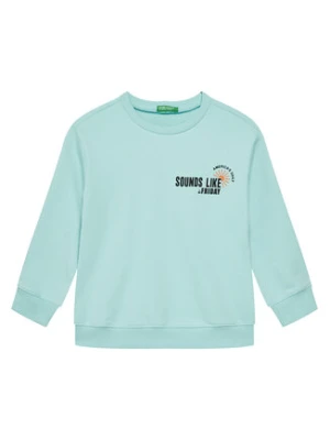 United Colors Of Benetton Bluza 3UNIC10O3 Niebieski Regular Fit
