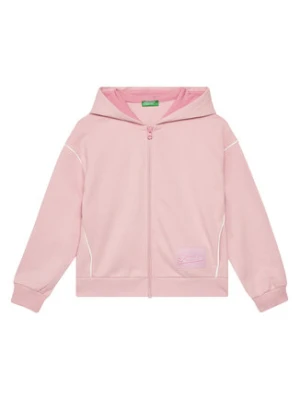United Colors Of Benetton Bluza 3UNIC504T Różowy Oversize