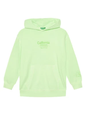 United Colors Of Benetton Bluza 3WITC204G Zielony Relaxed Fit