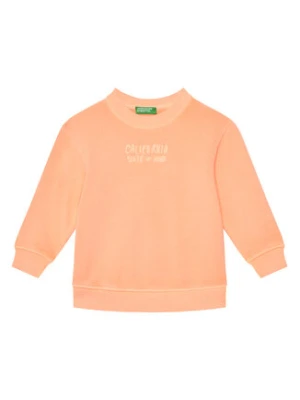 United Colors Of Benetton Bluza 3WITG10J4 Pomarańczowy Relaxed Fit