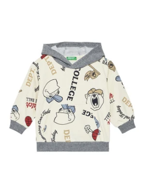 United Colors Of Benetton Bluza 3X7YG2017 Beżowy Relaxed Fit