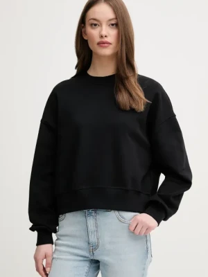 United Colors of Benetton bluza bawełniana damska kolor czarny z nadrukiem 3UNID109A