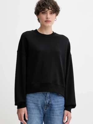 United Colors of Benetton bluza bawełniana damska kolor czarny z nadrukiem 3UNID109A