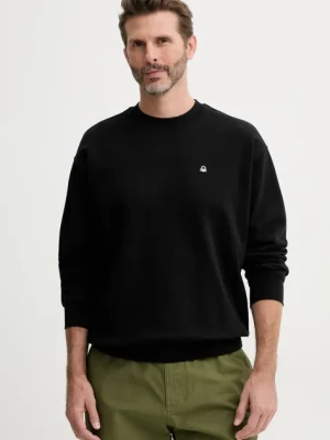 United Colors of Benetton bluza bawełniana męska kolor czarny gładka 342ZU1093