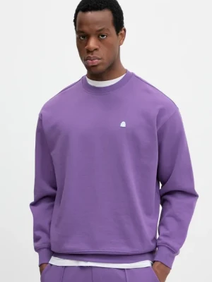United Colors of Benetton bluza bawełniana męska kolor fioletowy gładka 342ZU1093