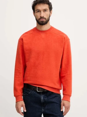 United Colors of Benetton bluza bawełniana męska kolor pomarańczowy gładka 3NMEU109T