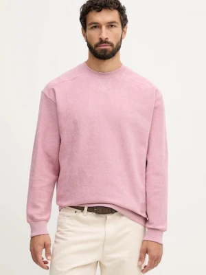 United Colors of Benetton bluza bawełniana męska kolor różowy gładka 3NMEU109T