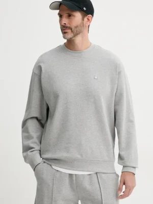 United Colors of Benetton bluza bawełniana męska kolor szary gładka 342ZU1093