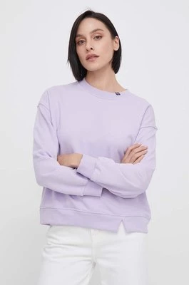 United Colors of Benetton bluza damska kolor fioletowy gładka