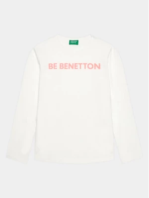 United Colors Of Benetton Bluzka 3096C10D3 Biały Regular Fit