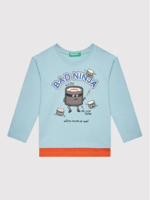 United Colors Of Benetton Bluzka 3096G104A Niebieski Regular Fit