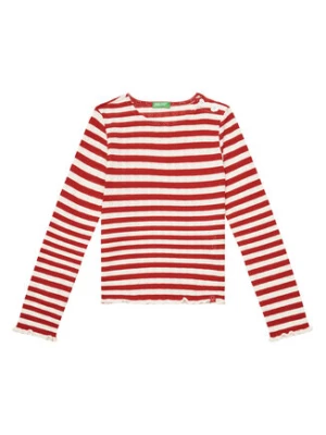 United Colors Of Benetton Bluzka 33LQC10OM Czerwony Regular Fit