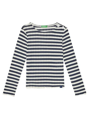 United Colors Of Benetton Bluzka 33LQC10OM Granatowy Regular Fit