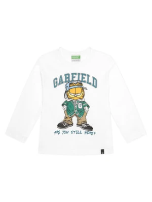 United Colors Of Benetton Bluzka 35RYC10QA Biały Regular Fit