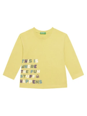 United Colors Of Benetton Bluzka 35RYG10K4 Zielony Regular Fit