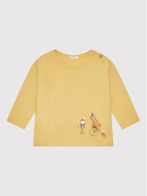 United Colors Of Benetton Bluzka 3ATNA1017 Żółty Regular Fit