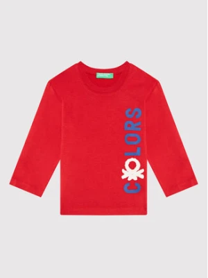 United Colors Of Benetton Bluzka 3ATNC15F2 Czerwony Regular Fit
