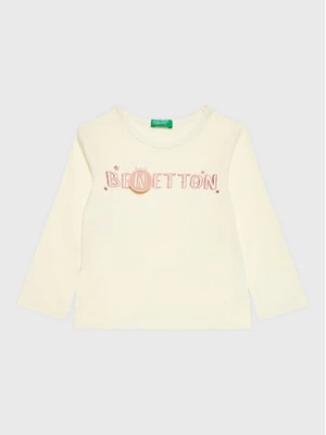 United Colors Of Benetton Bluzka 3ATNG105X Écru Regular Fit