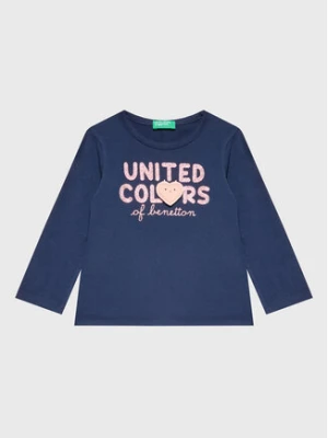 United Colors Of Benetton Bluzka 3ATNG105X Granatowy Regular Fit