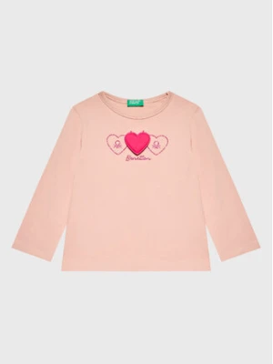 United Colors Of Benetton Bluzka 3ATNG105X Różowy Regular Fit