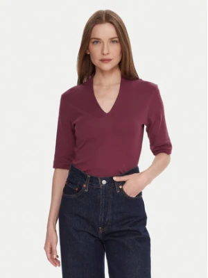 United Colors Of Benetton Bluzka 3GA2D400U Fioletowy Slim Fit